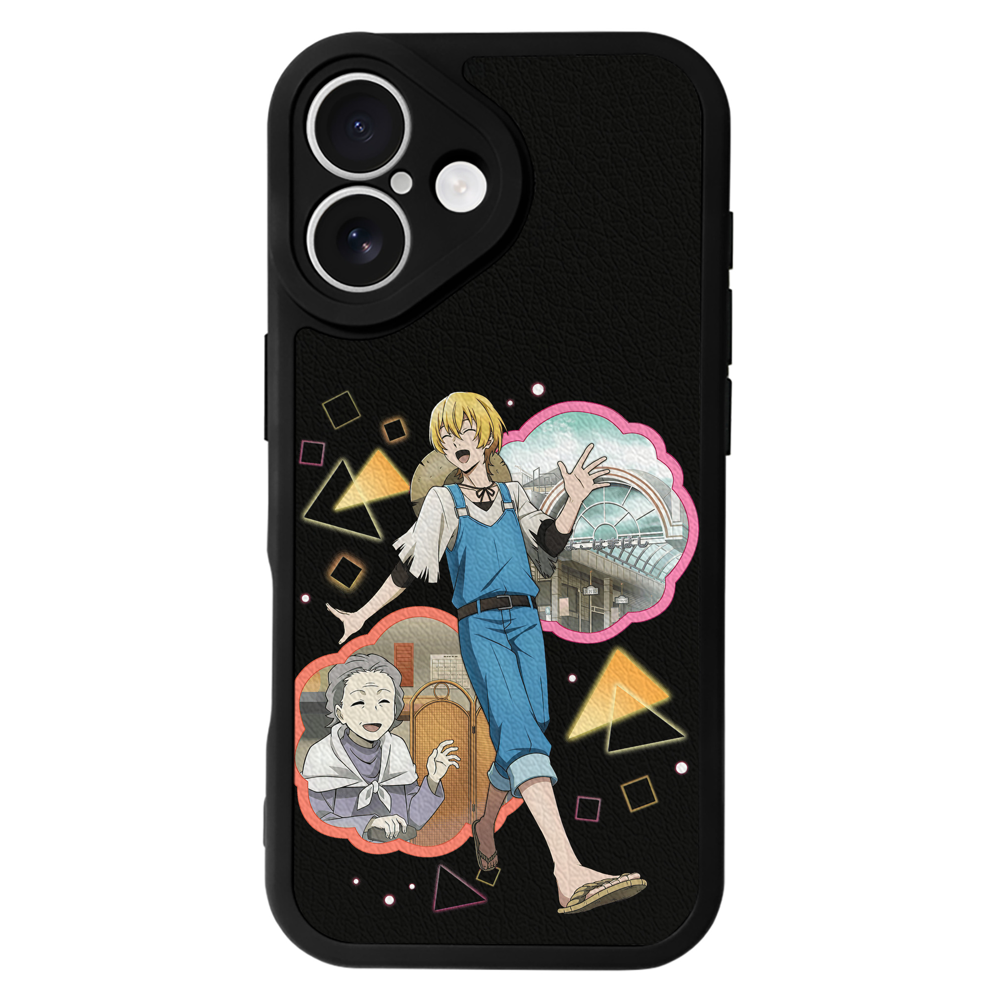 （画像用） 文豪ストレイドッグス Bungo Stray Dogs 【iPhone 16シリーズ対応】シリコンスマホケース（レザー調） 材質：シリコン